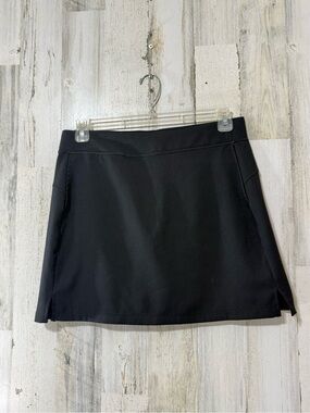 Tennis Pickleball Athletic Wear Skirt With Under Shorts Black